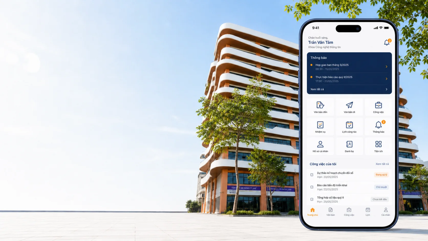 Ứng dụng UTT eOffice trên điện thoại